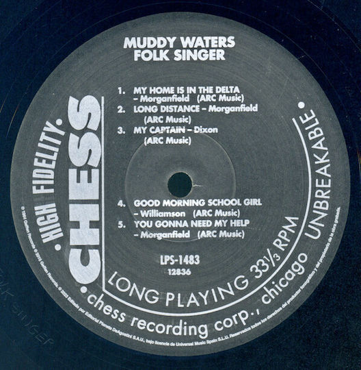Muddy Waters Folk Singer Vinyl