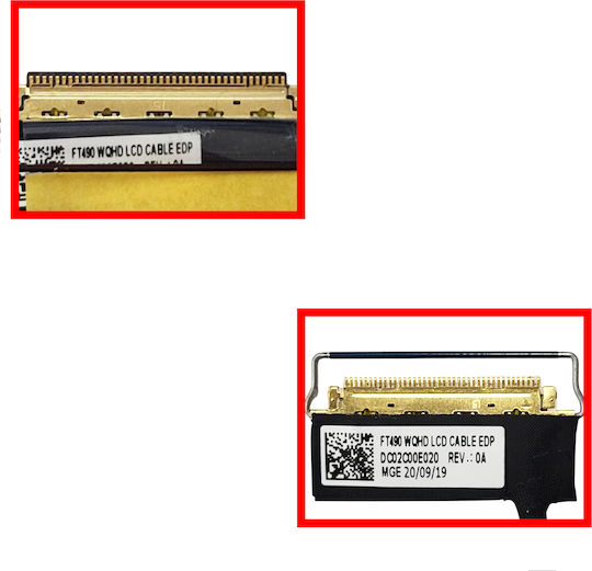 Screen Flex Cable for Laptop Lenovo Thinkpad P43s 20rh 20rj T490 20n2 20n3 20q9 20qh 20ry 20rx