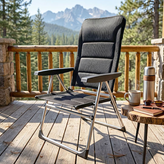 Aluminium Black Beach Chair