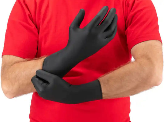 Mercator Medical Nitrile Gloves in Black Colour 100 Pieces