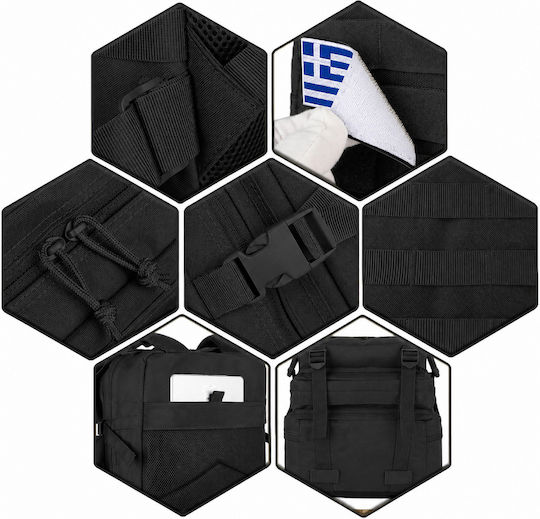 Militärrucksack Schwarz 45lt RZT-45-Schwarz