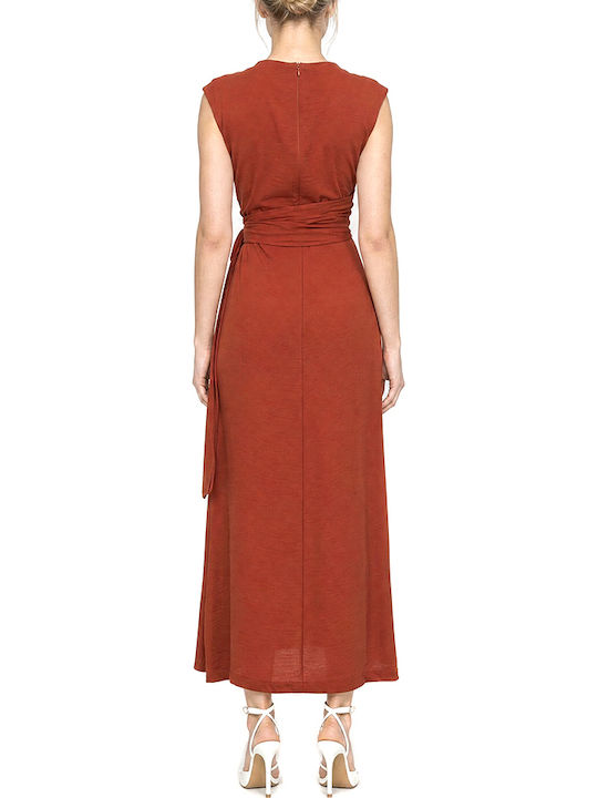 Moutaki Maxi Damenkleid Orange Moutaki Maxi Damenkleid Orange
