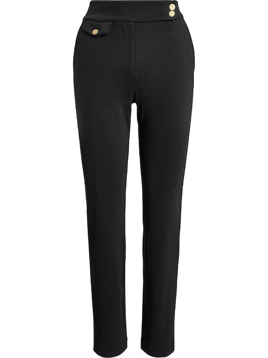 Damen Stoffhose Schwarz