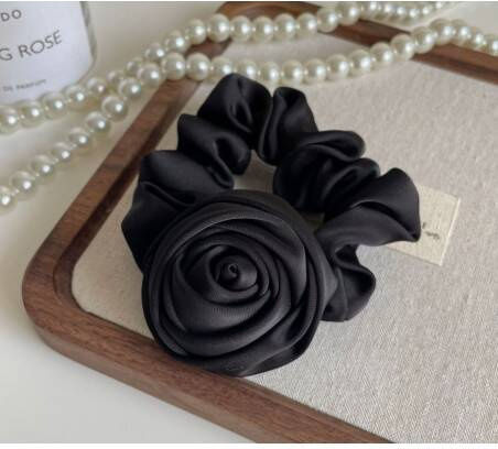 Ecarla Samt Haargummi Schwarz Rose Gum163cz