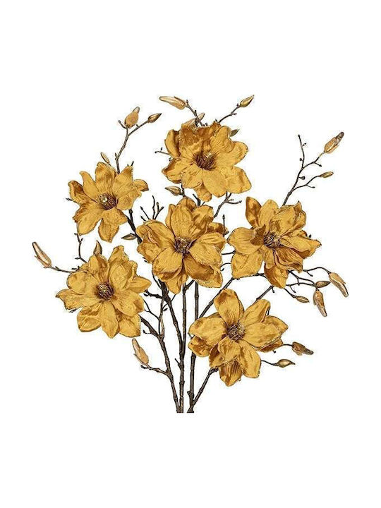 Artificial Magnolia Flowers Decorative Home Decor 76 Cm Set 3 Pcs