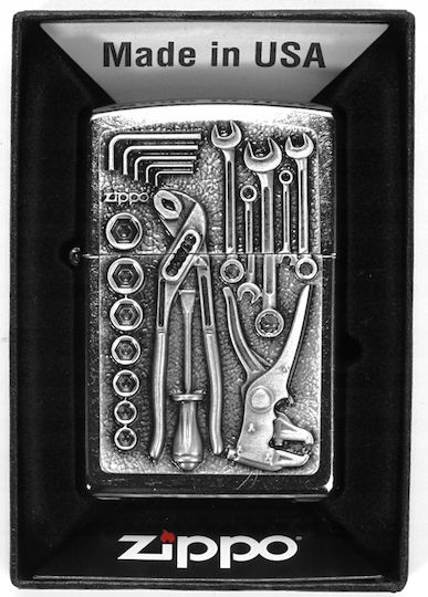 Zippo Αντιανεμικός Αναπτήρας Φλόγας σε Μπεζ χρώμα