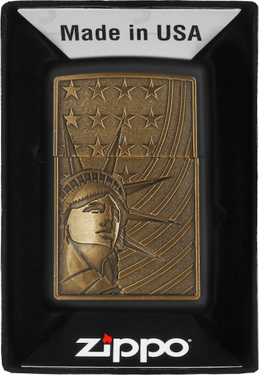 Zippo Αντιανεμικός Αναπτήρας Φλόγας σε Μπεζ χρώμα
