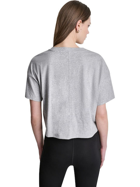 Women's Cotton Short Sleeve Grey Blouse