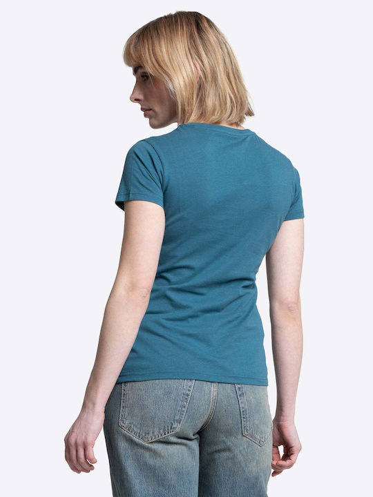 Cartmel Damen Sport T-Shirt Türkis/Weiß