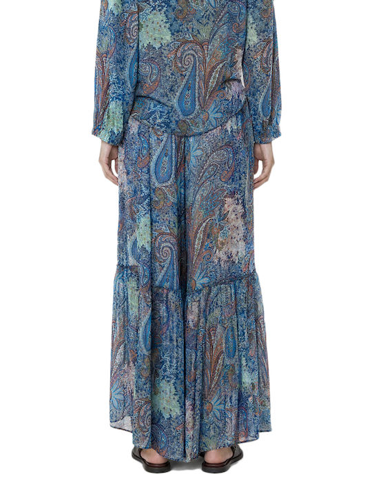 C. Manolo Damenhose in Breit Bein Stil Blau-Grün-Hellblau