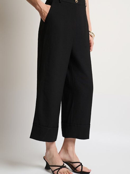 Women's Black Set with Trousers with Rubber Band
