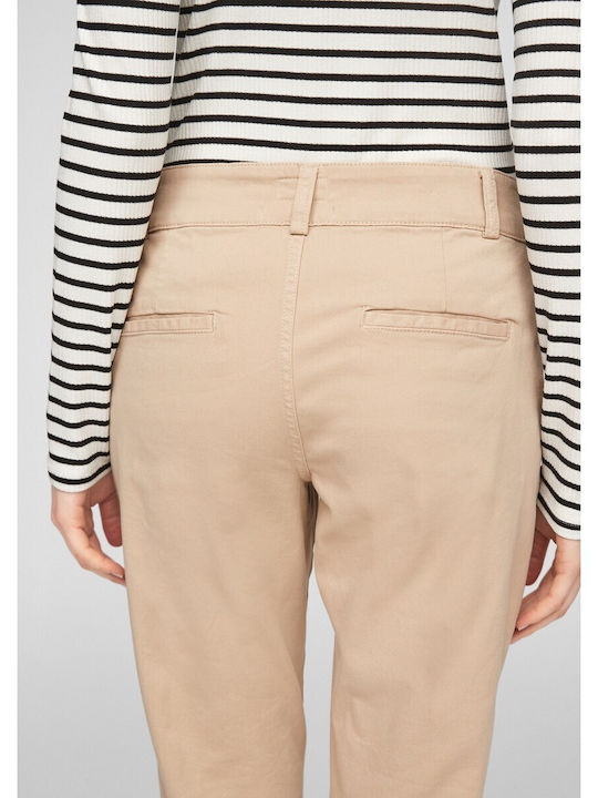 Damen Chino Hose Beige