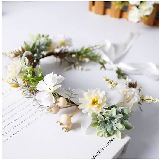 Ecarla Wreath Headband Flowers Boho W111