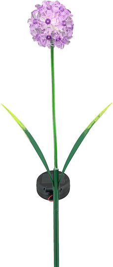 Decorative Led Flower On A Stick Lilac H70