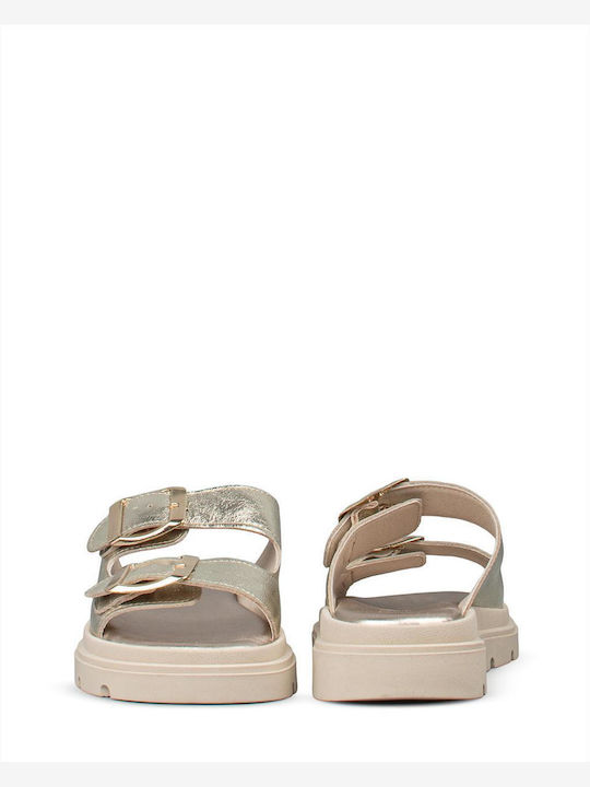 Γυναικεία Σανδάλια Flatforms Χρυσά