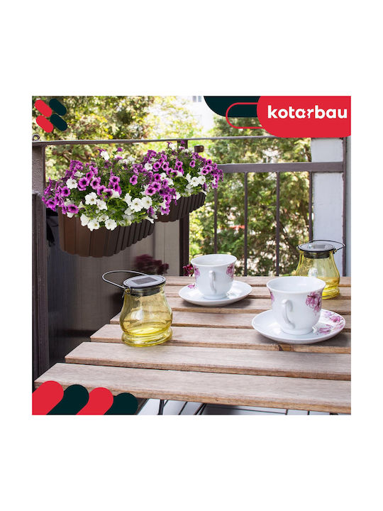 Kotarbau Комплект 4 Пластмасови Кутии За Саксии Rustic Brown