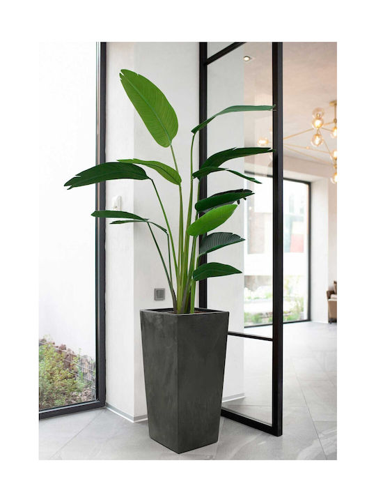 HowHomely Concrete Black Flower Pot 57cm