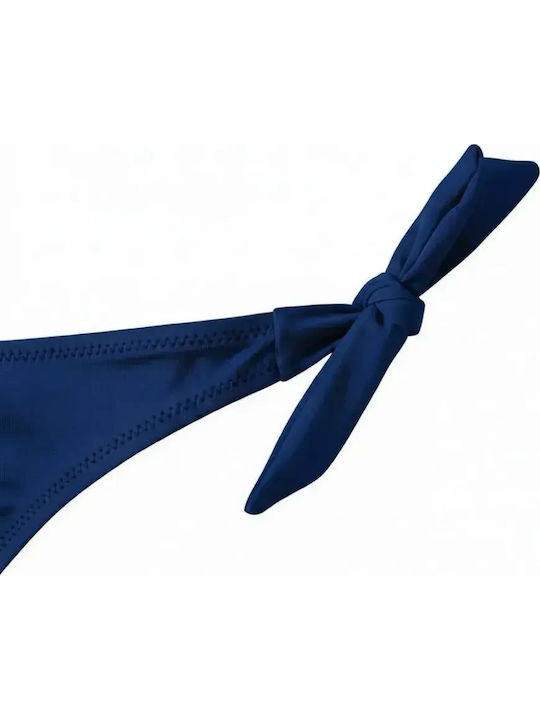Bikini Slip με Κορδονάκια Royal Blue