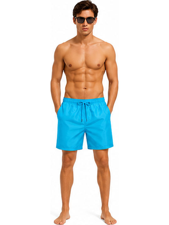Men's Swimwear Shorts Burgundy-Olive-Sky