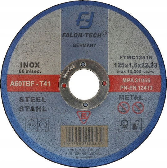 Falon-Tech Δίσκος Κοπής Μετάλλου 125mm