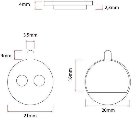 Ewheels Plăcuțe De Frână Pentru Scuter Electric Xiaomi CFK149