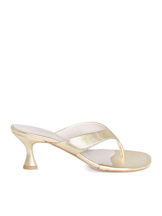 Leather Gold Sandals