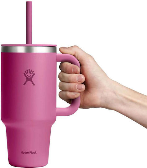 Hydro Flask Ποτήρι Θερμός Ανοξείδωτο 950ml Reef με Λαβή και Καλαμάκι