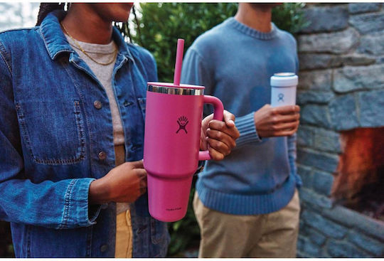 Hydro Flask Ποτήρι Θερμός Ανοξείδωτο 950ml Reef με Λαβή και Καλαμάκι