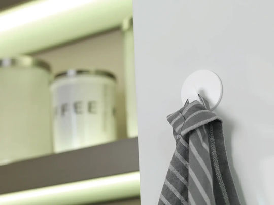 Tesa Κρεμαστράκια με Αυτοκόλλητο Πλαστικά Λευκά 3τμχ