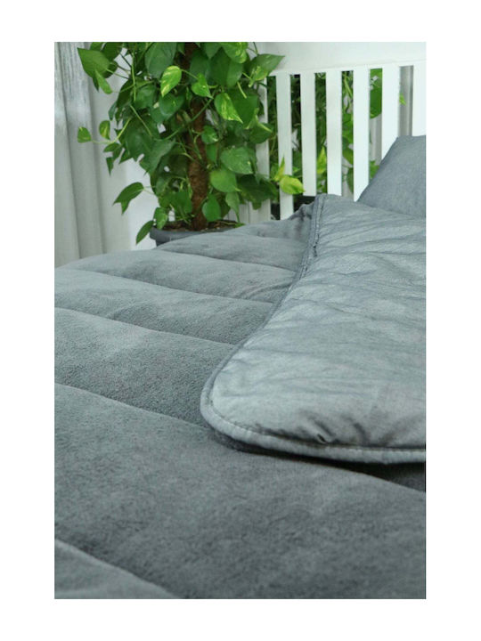 SteweHome Πάπλωμα Ημίδιπλο 195x205εκ. Γκρι