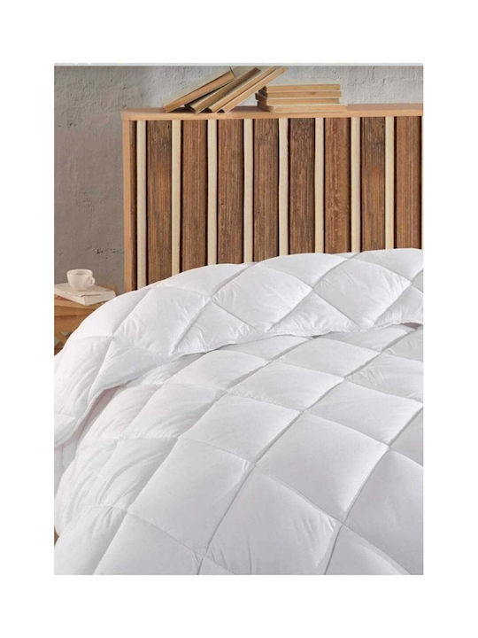 SteweHome Σετ Πάπλωμα Μονό 155x195εκ. Λευκό 800 GSM