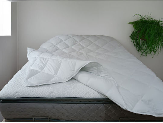 SteweHome Hälfte Doppel Steppdecke mit Mikrofaser Ausfüllen 195x215cm 250