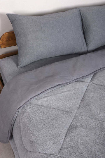 SteweHome Steppdecke Einzeln 155x215cm Graue