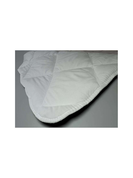 SteweHome Πάπλωμα Μονό με Γέμιση Microfiber 155x215εκ. Λευκό