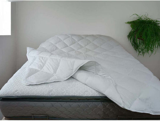 SteweHome Steppdecke Einzel mit Mikrofaser-Ausfüllen 155x215cm Weiß