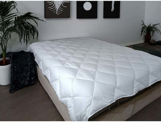 SteweHome Steppdecke Einzel mit Mikrofaser-Ausfüllen 155x215cm Weiß