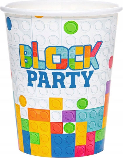 Set Plates Cups Napkins Blocks