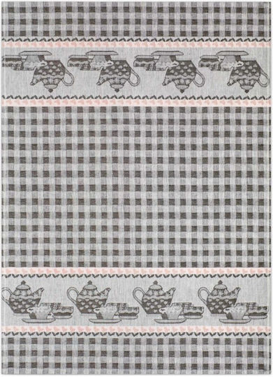 Zwoltex Kitchen Towel Made of 100% Cotton in Brown Colour 50x70cm