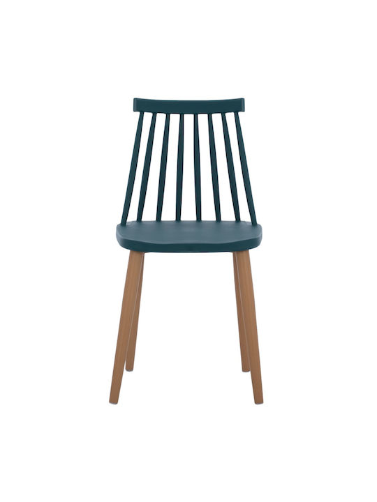 Vanessa Dining Chair Metallic Blue 43x41x82.5cm