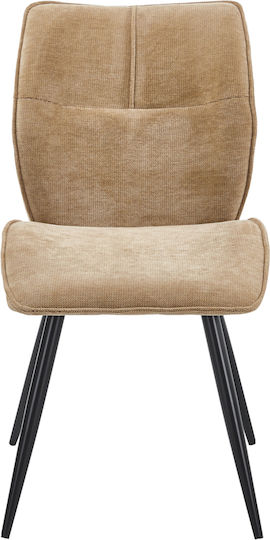 Gaff Dining Chairs with Fabric Upholstery Taupe 2pcs 50x67x89cm