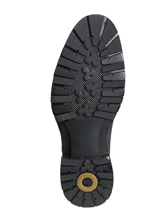 Leather Men's Moccasins In Black Colour