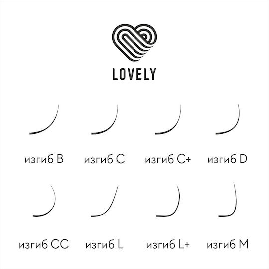 Eyelashes Lovely Silicone New Cc0.10 8-15mm 16 Lines
