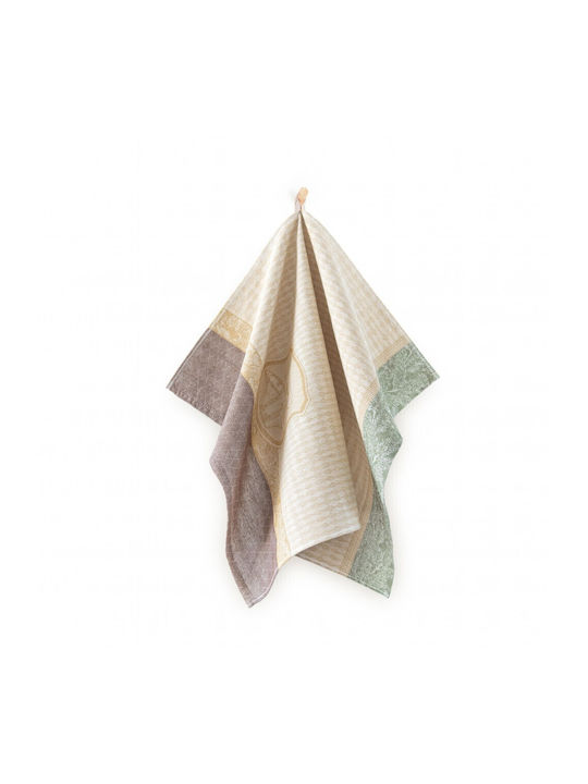 Zwoltex Zwoltex Küchentuch aus 100% Baumwolle in Grün Farbe 50x70cm