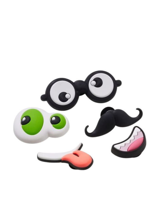 Crocs Jibbitz Charms Μαύρα 5τμχ