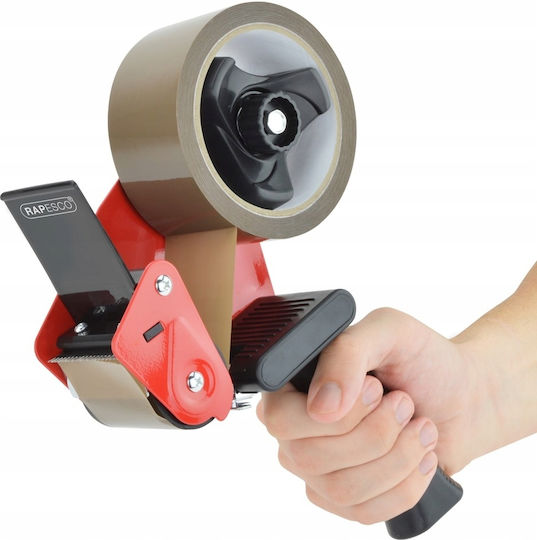 Rapesco Tape Gluer + 2 Brown Tapes + Knife