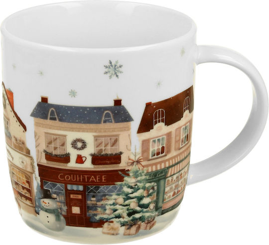 Christmas White Porcelain Mug 400ml