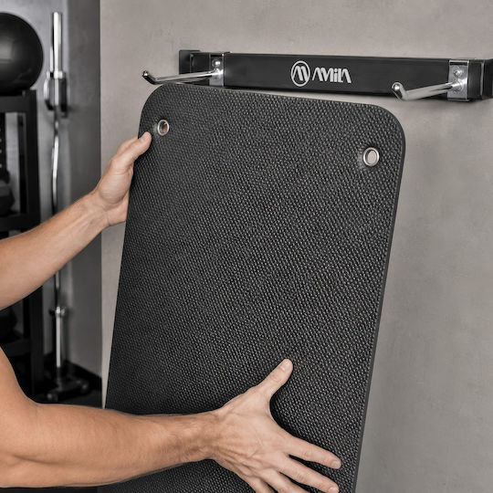 Wall-Mounted Mat Rack Adjustable Width