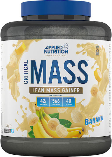 Applied Nutrition Critical Mass Professional 2400g Banana & Applied Nutrition Lifestyle Water Bottle 1000ml & Applied Nutrition Carb-x Cyclic Dextrin 125g Millions Cola Custom Bundle