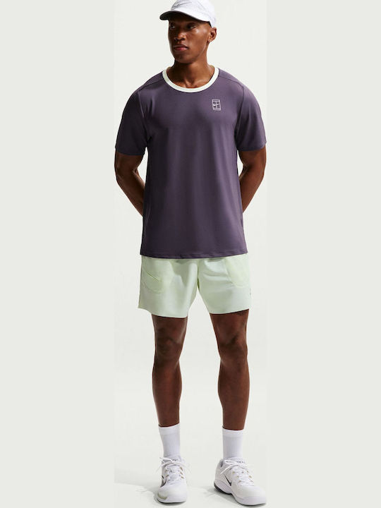 Nike Nikecourt Dri-fit Advantage FZ6910-573 Ανδρική Μπλούζα Λευκή