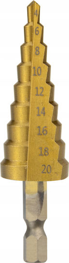 Vergionic HSS 4-20 mm Stufenbohrer Sechskant Metall